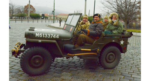 Konvoj svobody Jeep - spanilá jízda veteránů