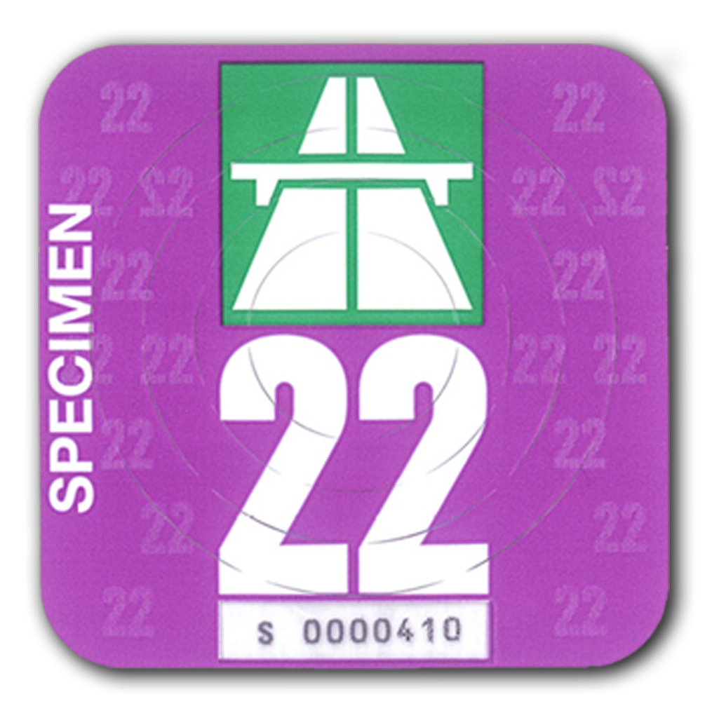Švýcarská dálniční známka 2022.