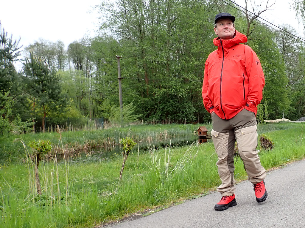 Columbia: boty Tellurix, bunda Saudan, čepice Creek. Kalhoty Fjällräven Keb.