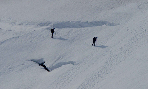 Laviny v Chamonix na Vánoce