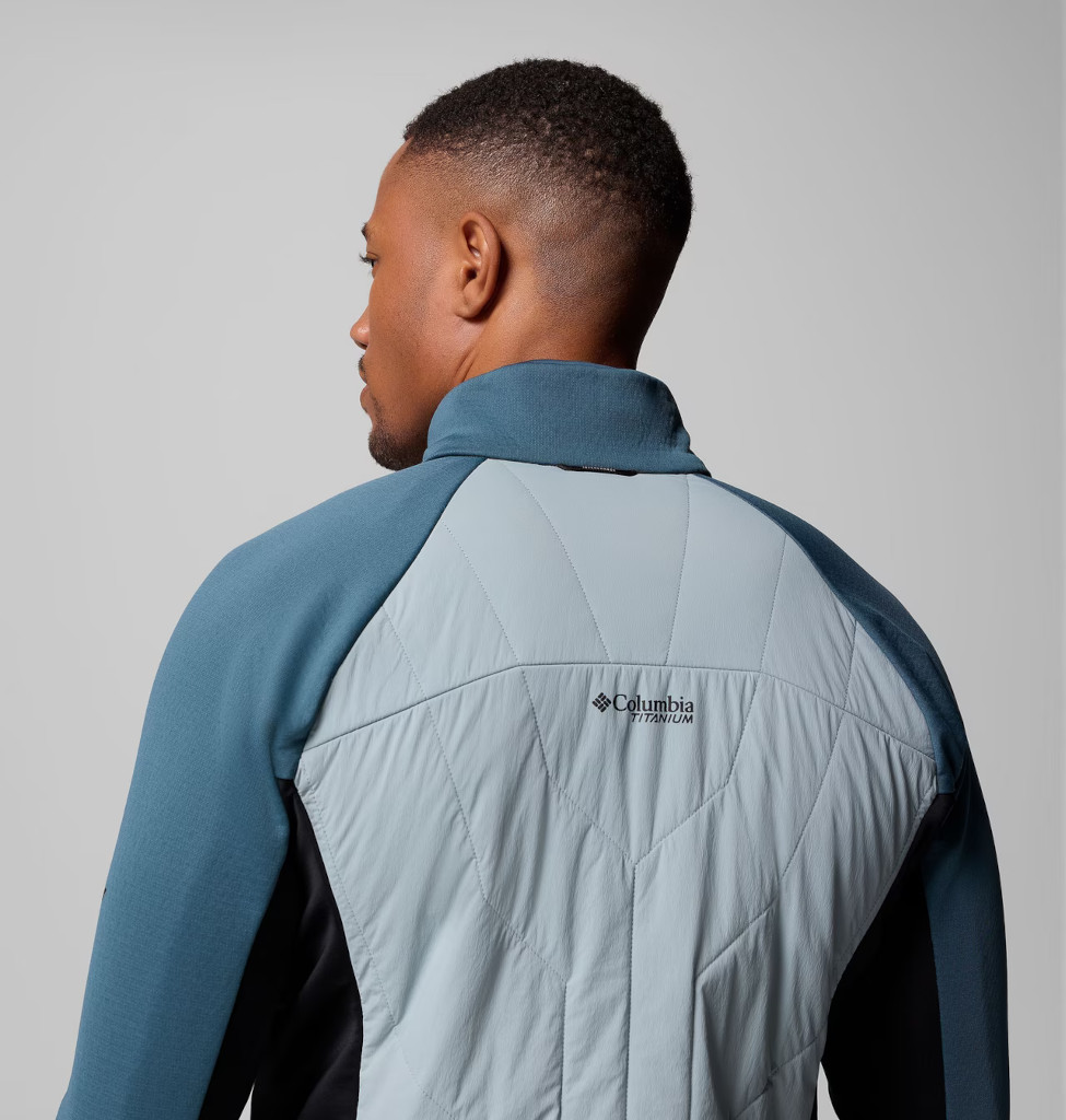 Bunda Columbia Arctic Crest Hybrid Full Zip. Zádový panel, raglánový rukáv a stojáček.