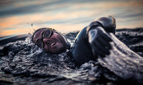 Strongman Ross Edgley swims into shore after 157 days and 2,000 miles at sea