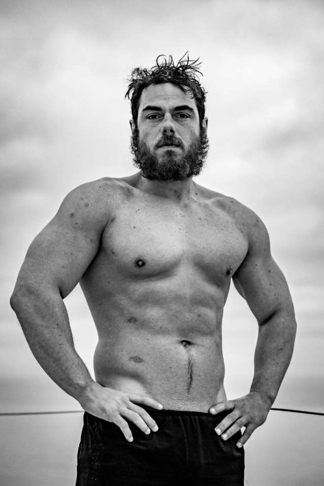 Strongman Ross Edgley swims into shore after 157 days and 2,000 miles at sea