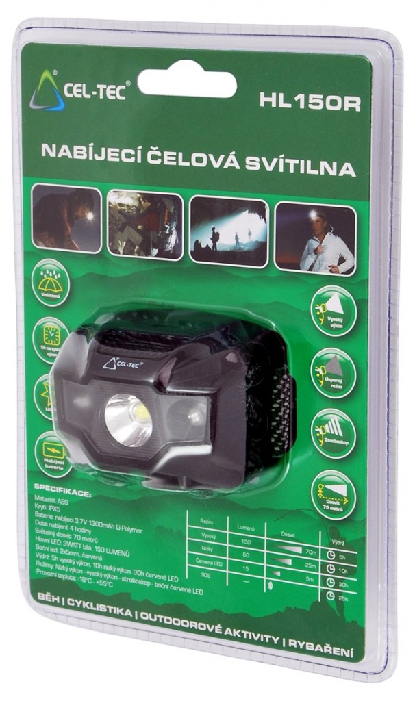 Čelovka na léto i zimu CEL-TEC HL 150R