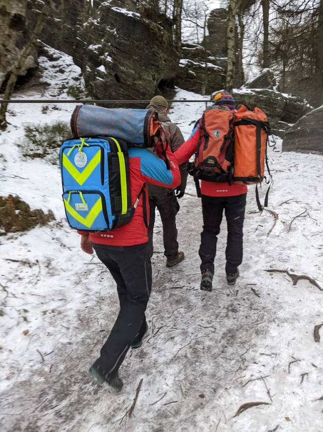 Německý turista, který si hrál na horolezce v Tisé, byl zachráněn