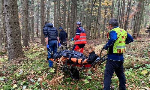 Neúspěšná záchrana houbaře nad lázněmi Korytnica