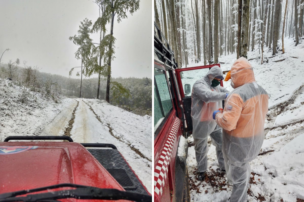 Horská záchranná služba zasahuje v Bukovských vrších v době koronaviru.