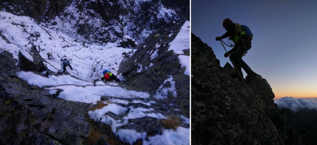 Vysoké Tatry: sníh na severu a vítr na hřebenech