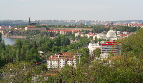 Praha, Vyšehrad nad Vltavou. 