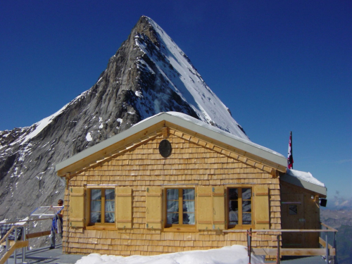 Eiger, Mittellegihütte (3353 m).