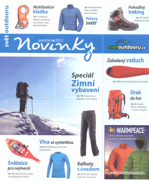 Novinky světa outdooru 2012 zima.