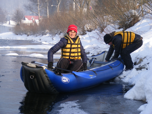Dunajec, zimný splav 2013.