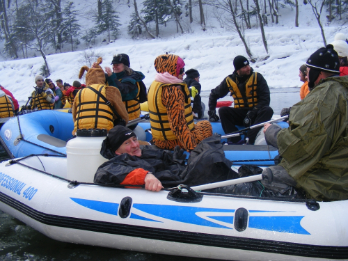 Dunajec, zimný splav 2013.