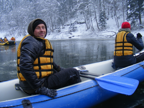 Dunajec, zimný splav 2013.