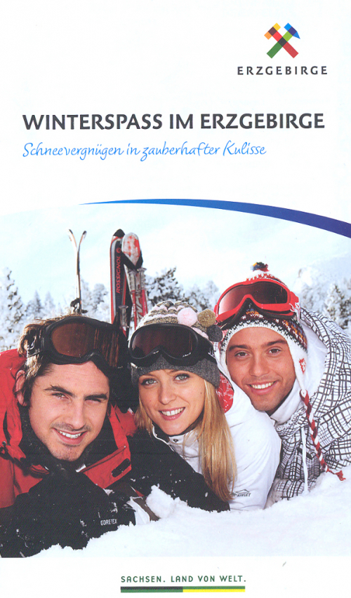 Winterspass im Erzgebirge.