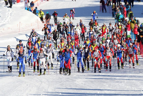 Individual Race. Mistrovství světa ve skialpinismu v Puy Saint Vincent.