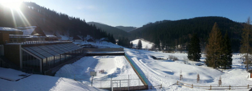 Sjezdovka Horal na Razule ve Velkých Karlovicích 28.2.2012.