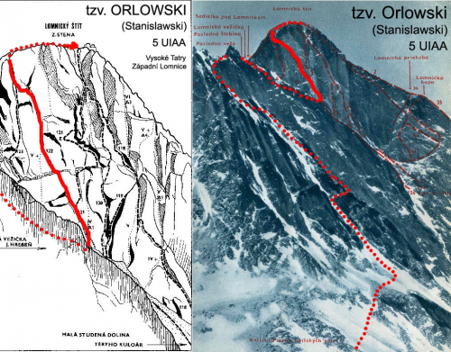 Vysoké Tatry, Lomnický štít, Orlowski (Stanislawski) 5. 