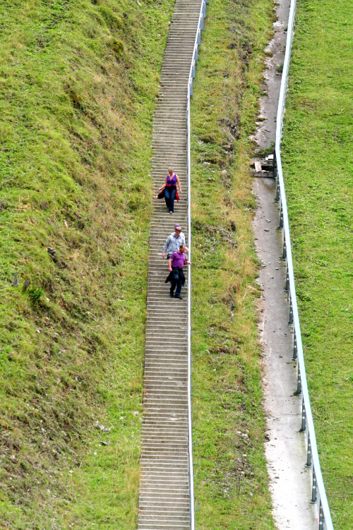 Totes Gebirge, Tauplitz, lyžařský skokanský můstek Kulm.