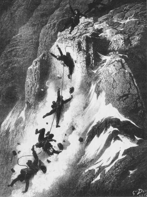 Matterhorn 1865. Neštěstí při sestupu.