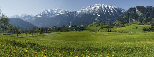 Breitenberg. Allgavské Alpy nad Pfronten.