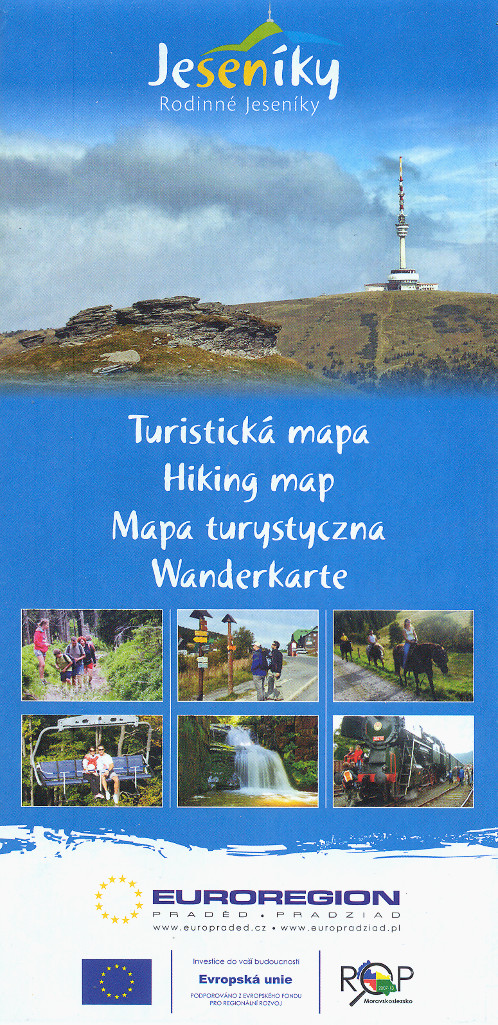 Turistická mapa Jeseníky.