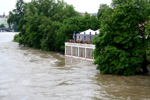 Vltava, Praha. Povodně 2013.