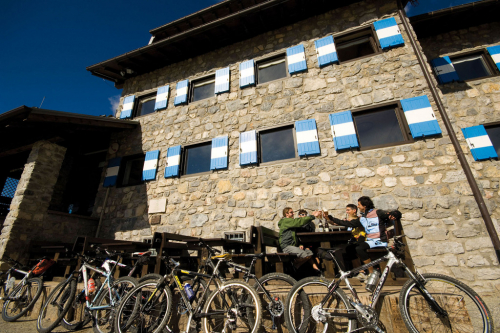Dolomity, Rifugio Graffer je dostupná na kole.