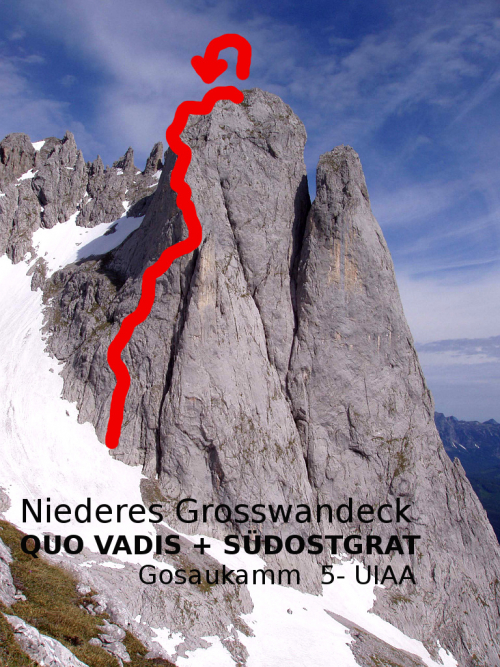 TOPO: Grosswandeck (vlevo), Finger (uprostřed) a Däumling (vpravo).