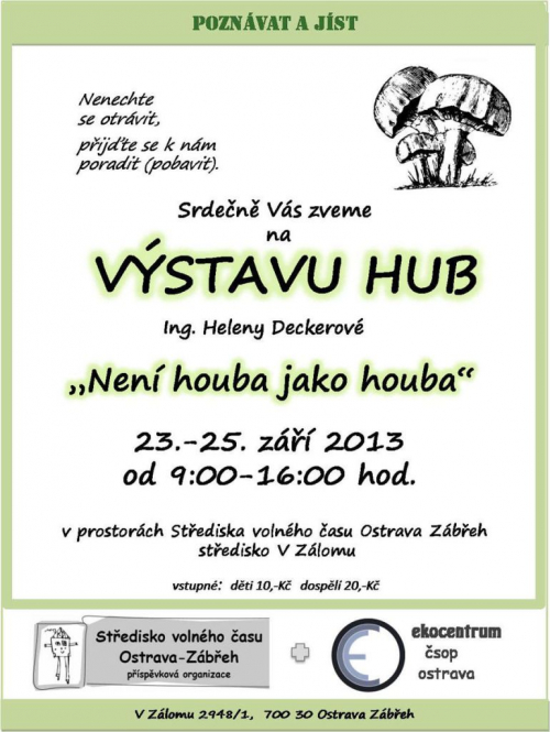 Výstava hub 2013.