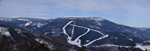 Ski areál Kouty.