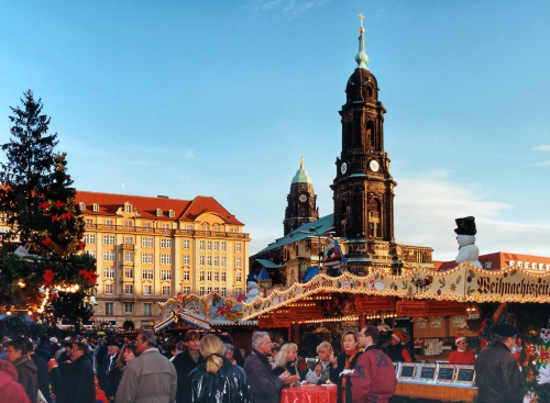 Striezelmarkt Dresden.