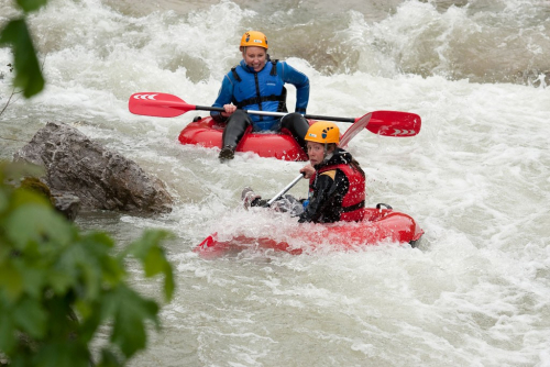 Saalach, river-tubing.