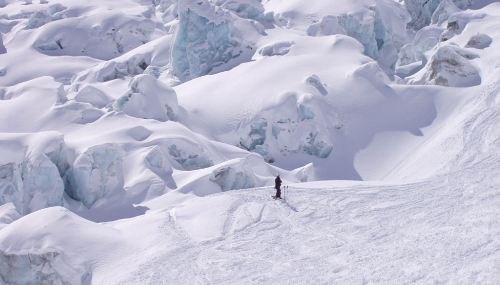 Vallée Blanche, séracs du Géant.