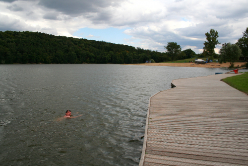 Hostivařská přehrada v září.