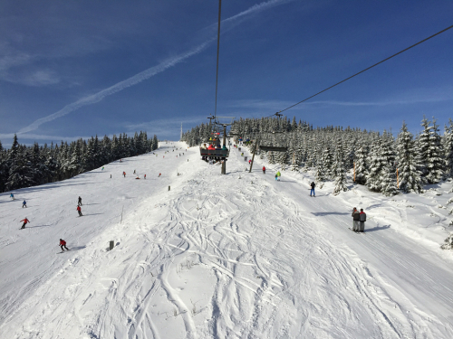 Špindlerův Mlýn, lanovka na Medvědín.