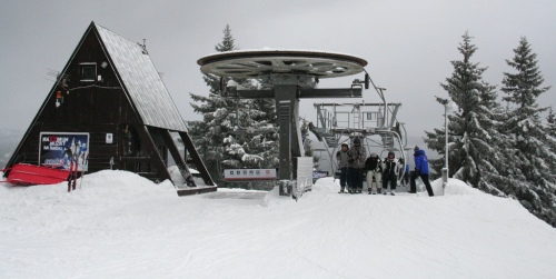 Harrachov, Čertova hora, lanovka z Rýžoviště.