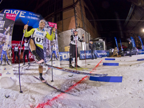 City Cross Sprint Ostrava. Vavřinec Hradilek na startu.