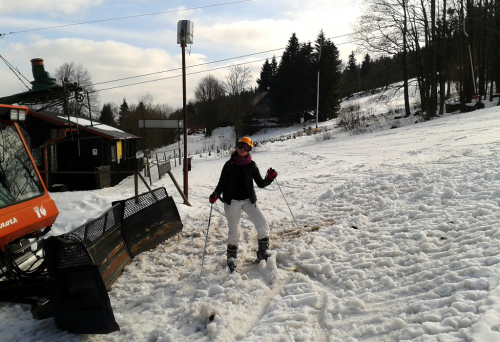 Bedřichov, skiareál Jizerské hory.