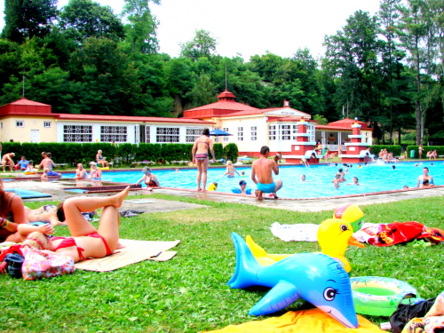 Koupaliště v kempu Sever na Kokořínsku.