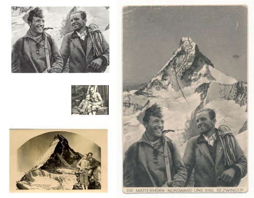 Franz a Toni Schmid vylezli severní stěnu Matterhornu v roce 1931.