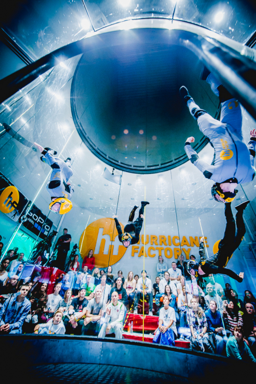 Indoor skydiving - mistrovství světa Praha 2015.