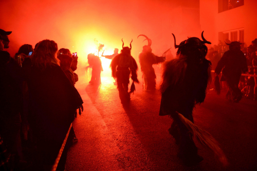 Krampus show, Hluboká nad Vltavou.