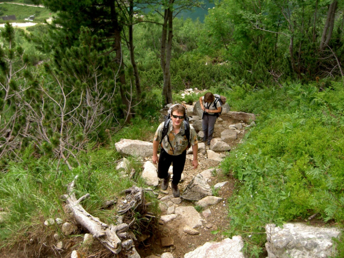 Vysoké Tatry, výstup do Červené dolinky.