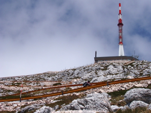 Sveti Jure (1762 m). Biokovo, Chorvatsko.