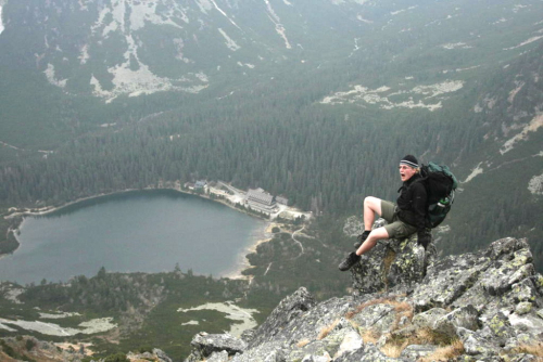 Popradské pleso. Úžasný letecký pohled z Ostrvy.