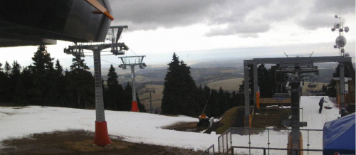 Klínovec na začátku lyžařské sezony.
