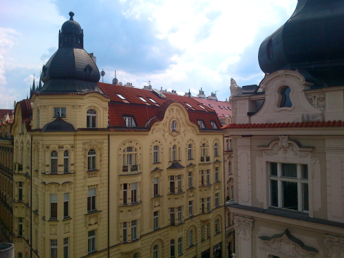 Praha, střechy Staré Město.
