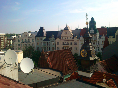 Praha, střechy Staré Město.