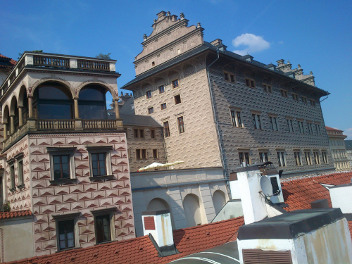 Praha, střechy Staré Město.